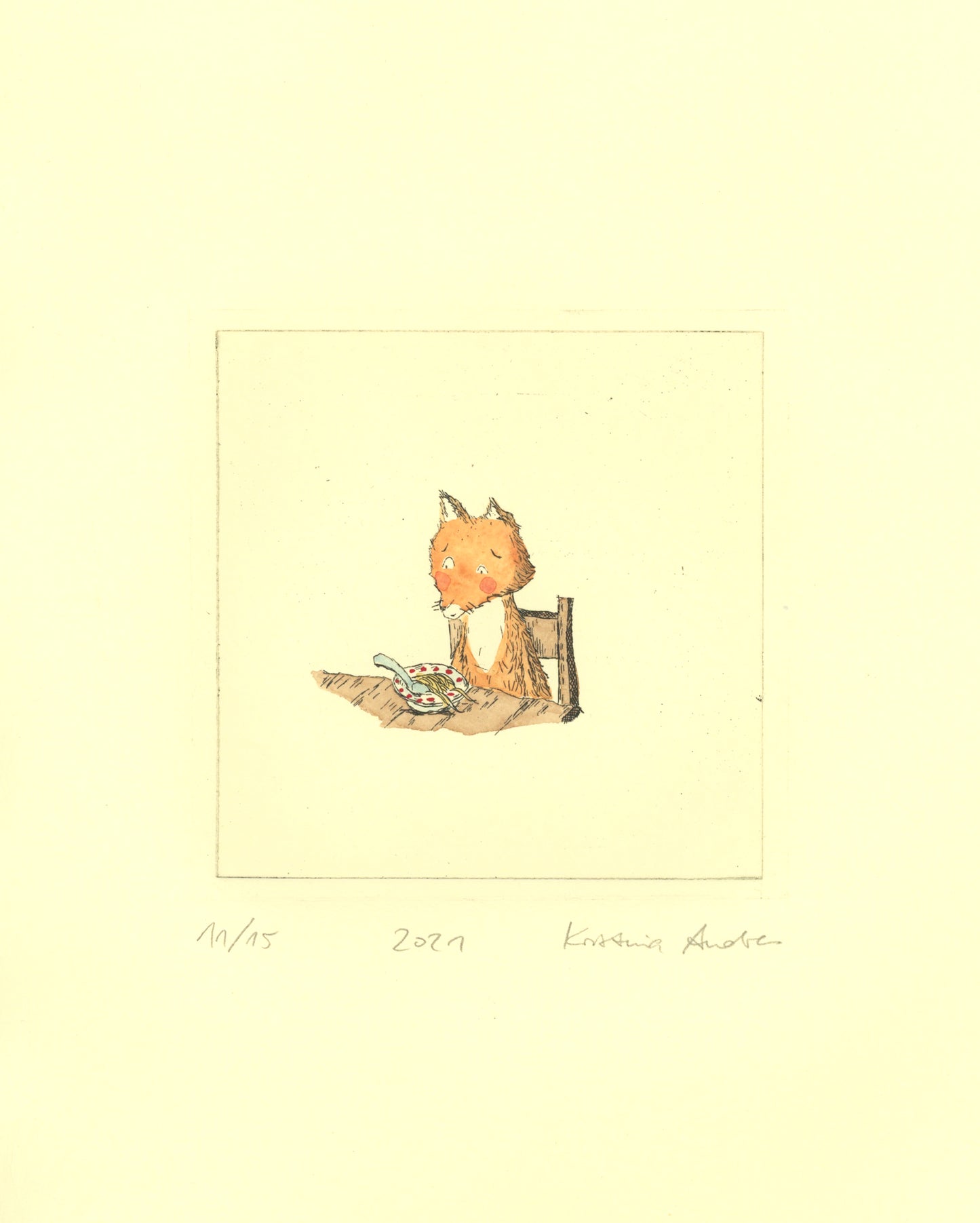 Druckgrafik "Fuchs"