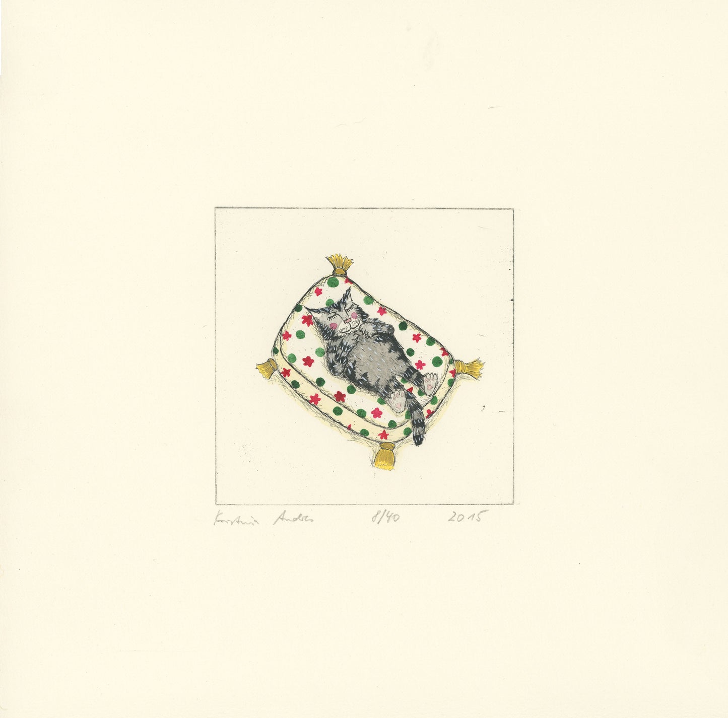 Druckgrafik "Kater"