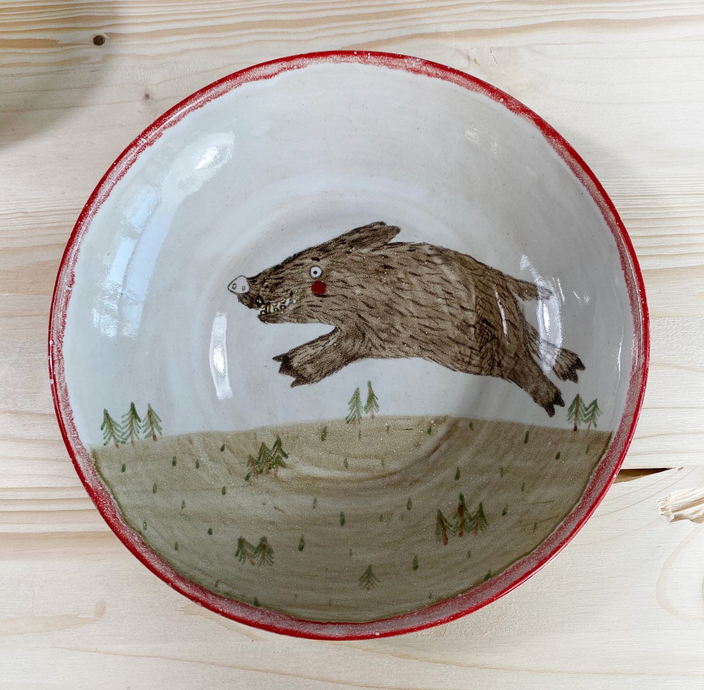 Tellerschale mit Wildschwein Wampe