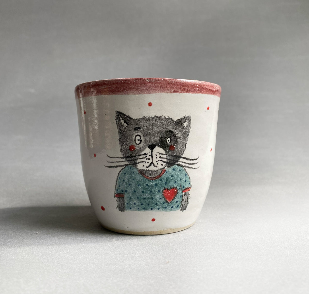 Becher mit Kater