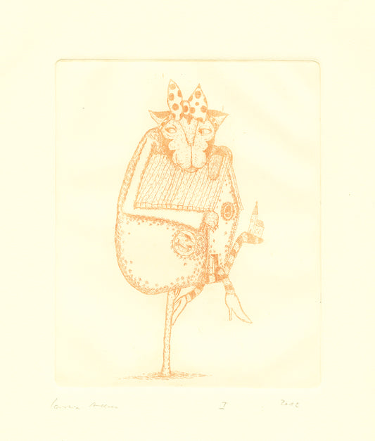 Druckgrafik "Katz und Maus"